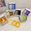Simple gradient color leather case, seamless women's hair tie, high-elasticity rubber band, women's hair tie, hair loop, new style 2024 Item Picture